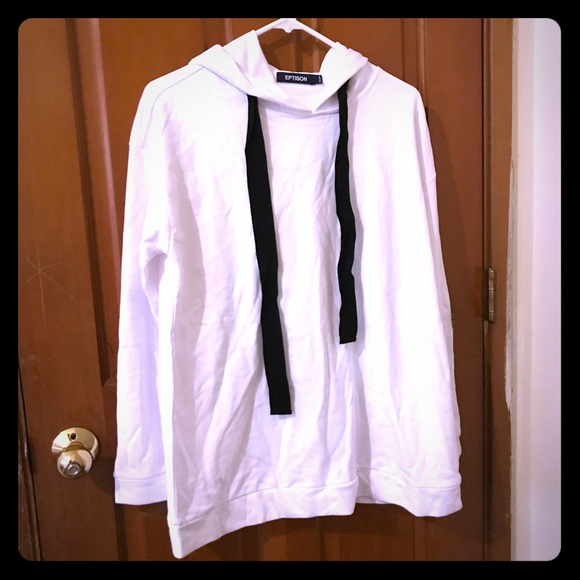 White OverSized Hoodie - Picture 1 of 4